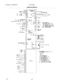 22 - Wiring Schematic parts for Frigidaire Refrigerator FPHC2398LF4 / from AppliancePartsPros.com