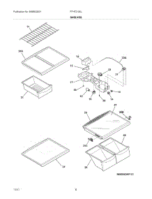 07 - Shelves parts for Frigidaire Refrigerator FFHT2126LQ4 / from AppliancePartsPros.com