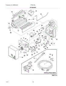 11 - Ice Maker parts for Frigidaire Refrigerator FFHI2126LB2 / from AppliancePartsPros.com