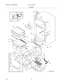 05 - Cabinet parts for Frigidaire Freezer FKCH17F7HWD / from AppliancePartsPros.com