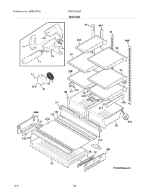 09 - Shelves parts for Frigidaire Refrigerator FGHF2344MF2 / from AppliancePartsPros.com