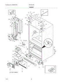 07 - Cabinet parts for Frigidaire Refrigerator FGHF2344ME2 / from AppliancePartsPros.com