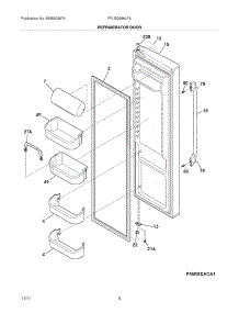 05 - Refrigerator Door parts for Frigidaire Refrigerator FPUS2686LF2 / from AppliancePartsPros.com