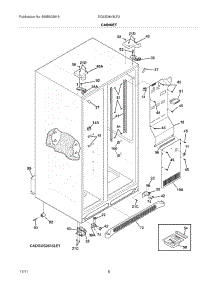07 - Cabinet parts for Frigidaire Refrigerator DGUS2645LF2 / from AppliancePartsPros.com