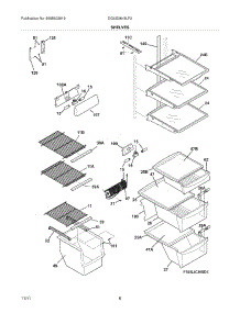 09 - Shelves parts for Frigidaire Refrigerator DGUS2645LF2 / from AppliancePartsPros.com