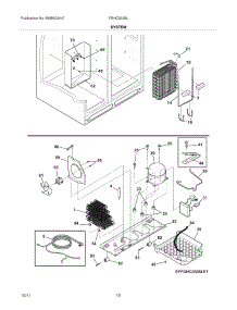 13 - System parts for Frigidaire Refrigerator FGHC2335LP3 / from AppliancePartsPros.com