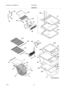 09 - Shelves parts for Frigidaire Refrigerator FGHC2335LE3 / from AppliancePartsPros.com