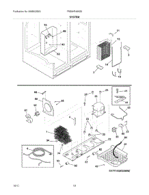 13 - System parts for Frigidaire Refrigerator FRS6HR45KS5 / from AppliancePartsPros.com