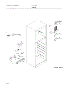 07 - System parts for Frigidaire Refrigerator FFHT10F2LW / from AppliancePartsPros.com
