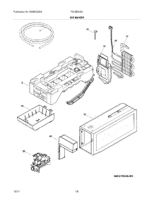 17 - Ice Maker parts for Frigidaire Refrigerator FGUB2642LF4 / from AppliancePartsPros.com