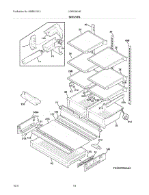 09 - Shelves parts for Frigidaire Refrigerator LGHN2844MP1 / from AppliancePartsPros.com