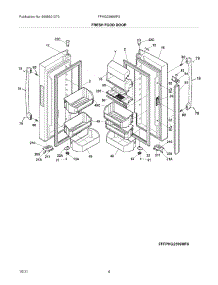 05 - Fresh Food Doors parts for Frigidaire Refrigerator FPHG2399MF2 / from AppliancePartsPros.com