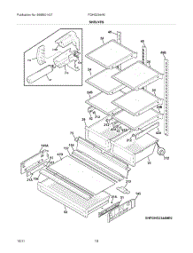 09 - Shelves parts for Frigidaire Refrigerator FGHG2344ME2 / from AppliancePartsPros.com