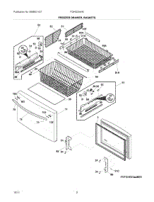 03 - Freezer Drawer / Baskets parts for Frigidaire Refrigerator FGHG2344MP2 / from AppliancePartsPros.com