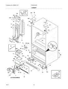 07 - Cabinet parts for Frigidaire Refrigerator FGHG2344MF2 / from AppliancePartsPros.com
