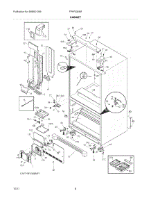 07 - Cabinet parts for Frigidaire Refrigerator FPHF2399MF2 / from AppliancePartsPros.com