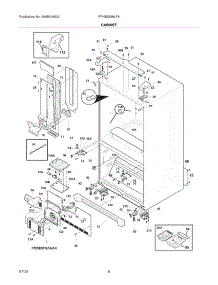 07 - Cabinet parts for Frigidaire Refrigerator FPHB2899LF6 / from AppliancePartsPros.com