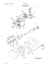 15 - Ice Container parts for Frigidaire Refrigerator FPHB2899LF6 / from AppliancePartsPros.com