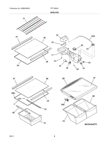 07 - Shelves parts for Frigidaire Refrigerator FRT18G6JWC / from AppliancePartsPros.com