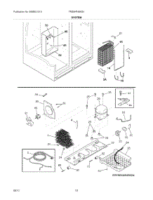 13 - System parts for Frigidaire Refrigerator FRS6HR45KS4 / from AppliancePartsPros.com