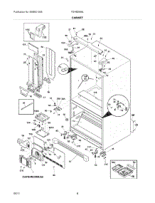 07 - Cabinet parts for Frigidaire Refrigerator FGHB2869LF6 / from AppliancePartsPros.com