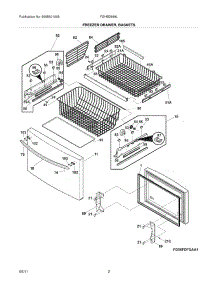 03 - Freezer Drawer / Baskets parts for Frigidaire Refrigerator FGHB2869LP6 / from AppliancePartsPros.com