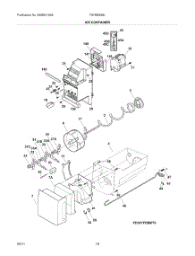 15 - Ice Container parts for Frigidaire Refrigerator FGHB2869LP6 / from AppliancePartsPros.com