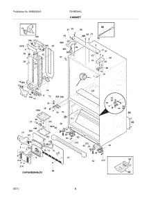 07 - Cabinet parts for Frigidaire Refrigerator FGHB2844LM7 / from AppliancePartsPros.com