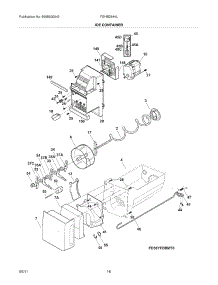 15 - Ice Container parts for Frigidaire Refrigerator FGHB2844LM7 / from AppliancePartsPros.com