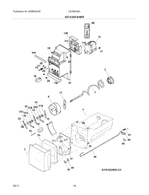 15 - Ice Container parts for Frigidaire Refrigerator LGUB2642LE5 / from AppliancePartsPros.com