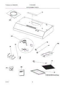 03 - Recommended Spare Parts parts for Frigidaire Hood FHWC3625MSA / from AppliancePartsPros.com