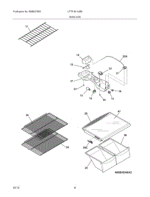 07 - Shelves parts for Frigidaire Refrigerator LFTR1814LBB / from AppliancePartsPros.com