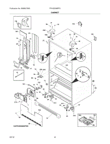 07 - Cabinet parts for Frigidaire Refrigerator FPHG2399PF0 / from AppliancePartsPros.com