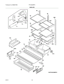 09 - Shelves parts for Frigidaire Refrigerator FPHG2399PF0 / from AppliancePartsPros.com