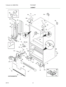 07 - Cabinet parts for Frigidaire Refrigerator FGHN2866PE0 / from AppliancePartsPros.com