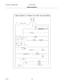 10 - Wiring Schematic parts for Frigidaire Refrigerator FFTR21D2PW2 / from AppliancePartsPros.com