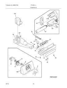 11 - Controls parts for Frigidaire Refrigerator FFHS2611LB9 / from AppliancePartsPros.com