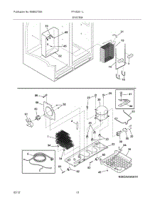13 - System parts for Frigidaire Refrigerator FFHS2611LW9 / from AppliancePartsPros.com