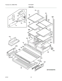 09 - Shelves parts for Frigidaire Refrigerator FGHN2866PF0 / from AppliancePartsPros.com