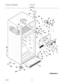 05 - Cabinet parts for Frigidaire Refrigerator FFHT2126PB1 / from AppliancePartsPros.com