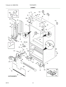 07 - Cabinet parts for Frigidaire Refrigerator FGHF2366PF0 / from AppliancePartsPros.com