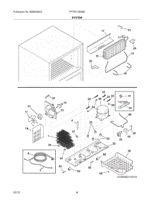09 - System parts for Frigidaire Refrigerator FFTR2126NM8 / from AppliancePartsPros.com