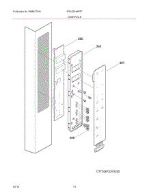 13 - Controls parts for Frigidaire Refrigerator FGHG2344MF7 / from AppliancePartsPros.com