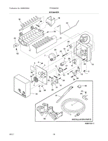 19 - Ice Maker parts for Frigidaire Refrigerator FFHS2622MM1 / from AppliancePartsPros.com
