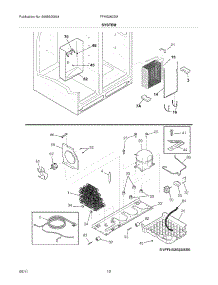 13 - System parts for Frigidaire Refrigerator FFHS2622MH1 / from AppliancePartsPros.com