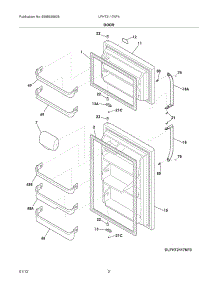 03 - Doors parts for Frigidaire Refrigerator LFHT2117NF4 / from AppliancePartsPros.com