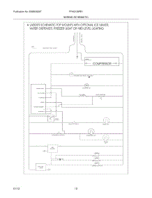 12 - Wiring Schematic parts for Frigidaire Refrigerator FFHI2126PB1 / from AppliancePartsPros.com