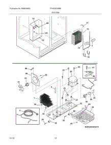 13 - System parts for Frigidaire Refrigerator FFHS2322MB8 / from AppliancePartsPros.com