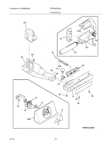 11 - Controls parts for Frigidaire Refrigerator FFSS2622NS0 / from AppliancePartsPros.com