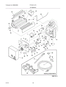 19 - Ice Maker parts for Frigidaire Refrigerator FFHS2313LPA / from AppliancePartsPros.com